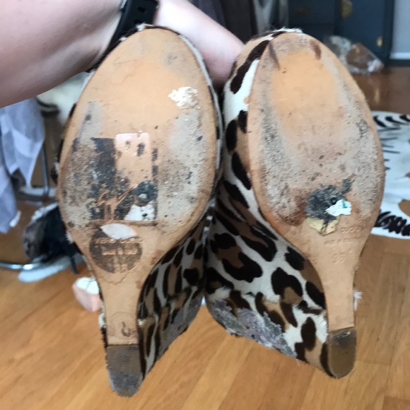 Leopard and Flower Giuseppe Zanotti Wedges - Picture 5 of 6
